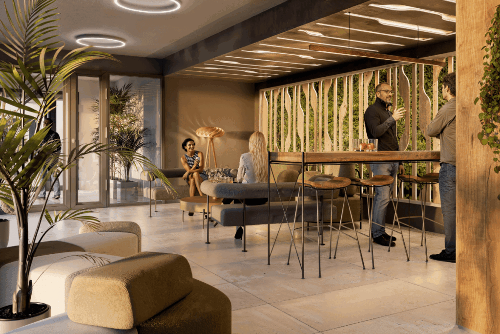 lobby work and chill