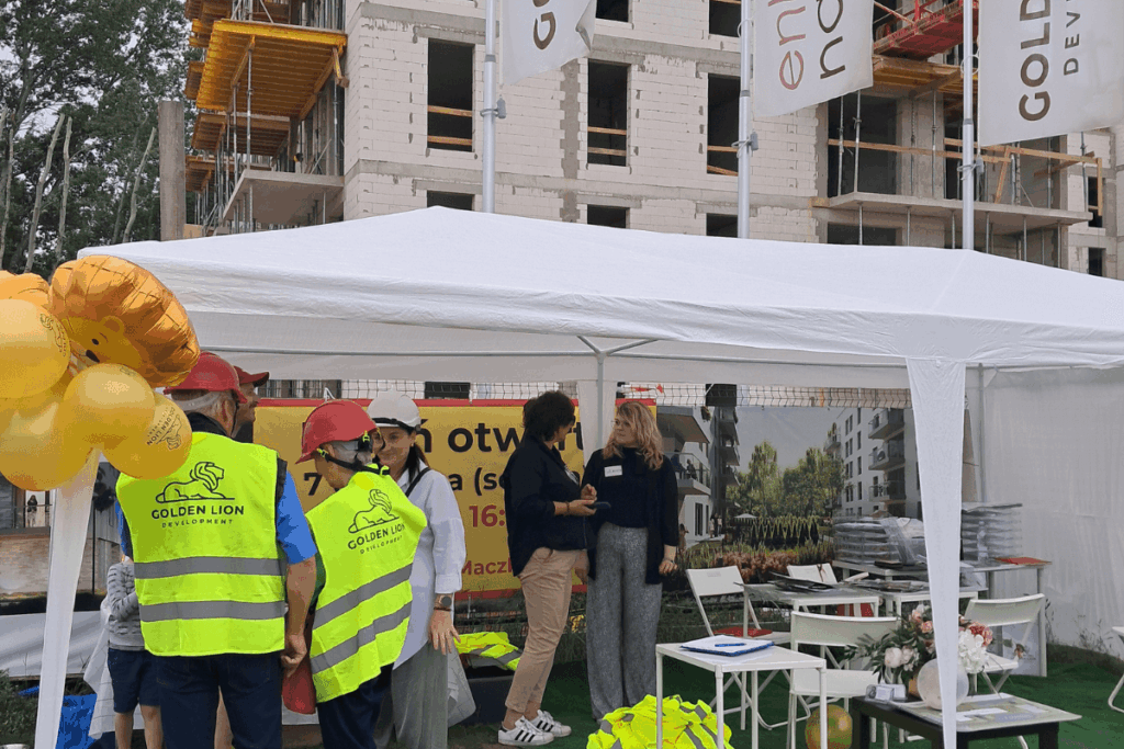 wizyty na budowie osiedla, jak wygląda budowa osiedla